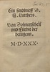 Martin Luther: ein Sendbrief vom Dolmetschen – An Open Letter on ...