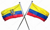 Ecuador flag with Colombia flag, 3D rendering — Stock Photo © ellandar ...