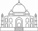 Dibujo De Taj Mahal Para Colorear - Ultra Coloring Pages