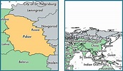 Pskov Oblast administrative region, Russia / Map of Pskov Oblast, RU ...