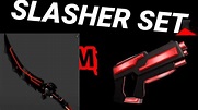 SLASHER SET GAMEPLAY MM2 ROBLOX!! - YouTube