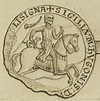 Hugues X de Lusignan - deuxième - sceau avers | SIGILLA