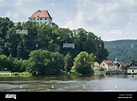 Fluss Regen, Schloss Stefling, Nittenau, Deutschland, Bayern, Bayern ...