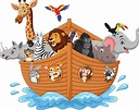 arca de noé de dibujos animados con animales 15220258 Vector en Vecteezy