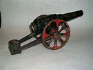 Antique Toy Cannon Cast Iron with original paint