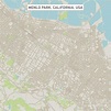 Menlo Park California US City Street Map Digital Art by Frank Ramspott ...