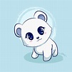 Cute polar bear cartoon illustration 9389134 Vector Art at Vecteezy