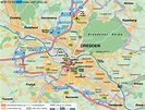 Karte von Dresden (Stadt in Deutschland, Sachsen) | Welt-Atlas.de