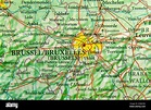 Bruxelles map hi-res stock photography and images - Alamy