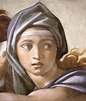 Oil Painting Replica The Delphic Sibyl (detail), 1509 by Michelangelo ...
