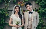 Lovely wedding photos of YoonA and Lee Jong Suk from 'Big Mouth ...