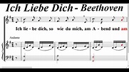 Ich Liebe Dich ( Ludwig Van Beethoven ) - YouTube