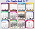 Calendário com feriado 2023 | Focalizando