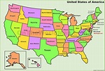Map Of Usa Showing States – Map Of The Usa With State Names