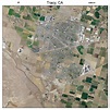 Aerial Photography Map of Tracy, CA California