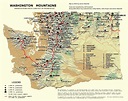 Washington Map Of Mountains