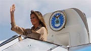 Melania Trump lands in Philadelphia after 'mechanical issue' on plane