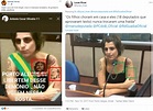 É montagem a foto de Manuela D’Ávila com tatuagens de Che Guevara e ...