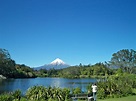 Mt.Taranaki from Lake Mangamahoe, New Plymouth,New Zealand. | New ...