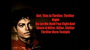 Michael Jackson - Thriller Lyrics - YouTube