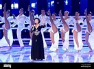 Französische Chansonsängerin Mireille Mathieu auf der Bühne während der ...