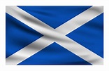 Bandeira nacional realista da escócia | Vetor Premium