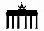 勃兰登堡门的剪影在柏林 库存例证. 插画 包括有 剪切, 图象, 空白, 外出, 例证, 剪影, 照片 - 103318360