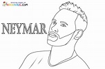 Desenhos do Neymar para Colorir