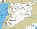 Detailed Clear Large Road Map of Syria - Ezilon Maps
