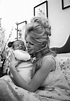 Brigitte with her newborn son Nicolas, 1960. | Brigitte bardot ...