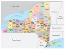 New York State Map By Counties - Table Rock Lake Map