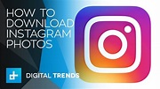 How To Download Instagram Photos - YouTube