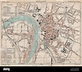 MONTAUBAN. Vintage town city ville map plan carte. Tarn-et-Garonne ...