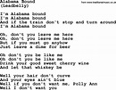 Alabama Bound, by The Byrds - lyrics with pdf