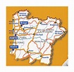 Detailed map of Northern Portugal with cities and roads | Northern ...