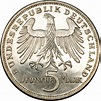 5 deutsche mark - Friedrich von Schiller - Allemagne - République ...