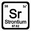 Periodic table element strontium icon. — Stock Vector © konstsem #126293454