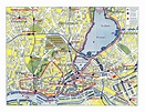 Mapa detallado de la parte central de la ciudad de Hamburgo | Hamburgo ...