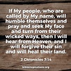 I Will Forgive Their Sin and Will Heal Their Land – 2 Chronicles 7:14 ...