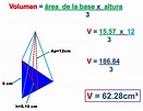 Calcula el volumen de una pirámide - Brainly.lat