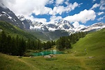 Austria Mountains Forests Lake Sky Scenery Clouds Alps Nature wallpaper ...