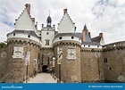 Nantes castle entrance editorial stock image. Image of ducs - 108451554