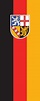 Flagge Saarland 120 g/m² Hochformat