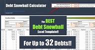 La mejor plantilla de Excel de bola de nieve de deuda para - Etsy España