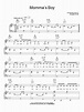 Momma's Boy Sheet Music | Elizabeth & The Catapult | Piano, Vocal ...
