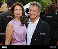 US actor Dustin Hoffman (R) and his wife Lisa Gottsegen (L) pose for ...