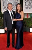 Dustin Hoffman y Lisa Gottsegen en la alfombra roja de los Globos de ...