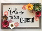 Welcome to Our Church Bulletin Board Set for Church Sanctuary, Sunday ...