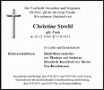 Traueranzeigen von Christine Strobl | trauer.merkur.de