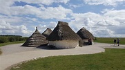 Reconstructed Neolithic village at Stonehenge Visitors Centre ...